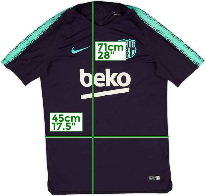2018-19 Barcelona Nike Training Shirt - 9/10 - (M)