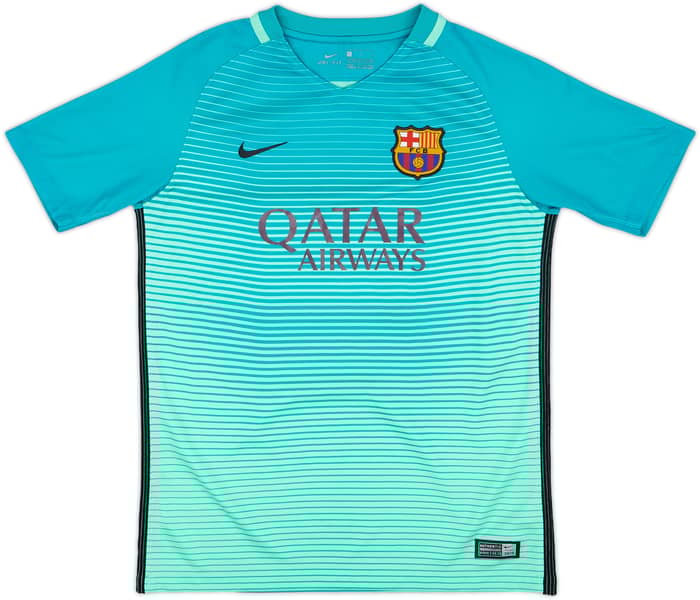 2016-17 Barcelona Third Shirt - 10/10 - (L.Boys)