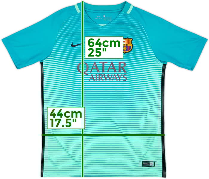 2016-17 Barcelona Third Shirt - 10/10 - (L.Boys)