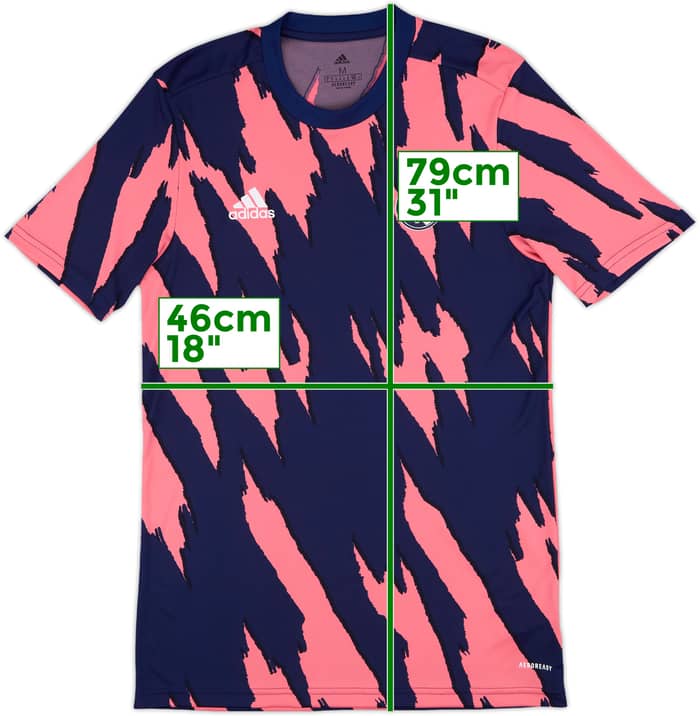 2020-21 Real Madrid adidas Pre-Match Training Shirt - 10/10 - (M)
