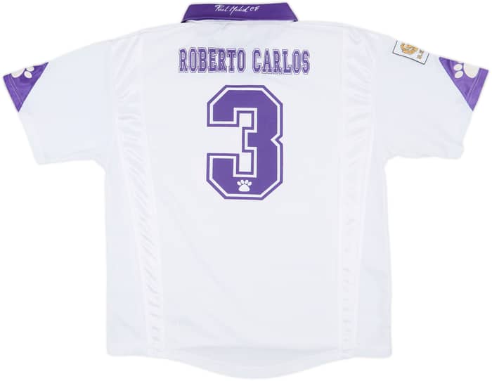 1997-98 Real Madrid Home Shirt Roberto Carlos #3 - 6/10 - (L)