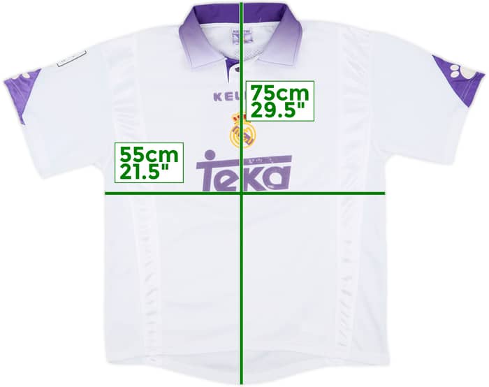 1997-98 Real Madrid Home Shirt Roberto Carlos #3 - 6/10 - (L)