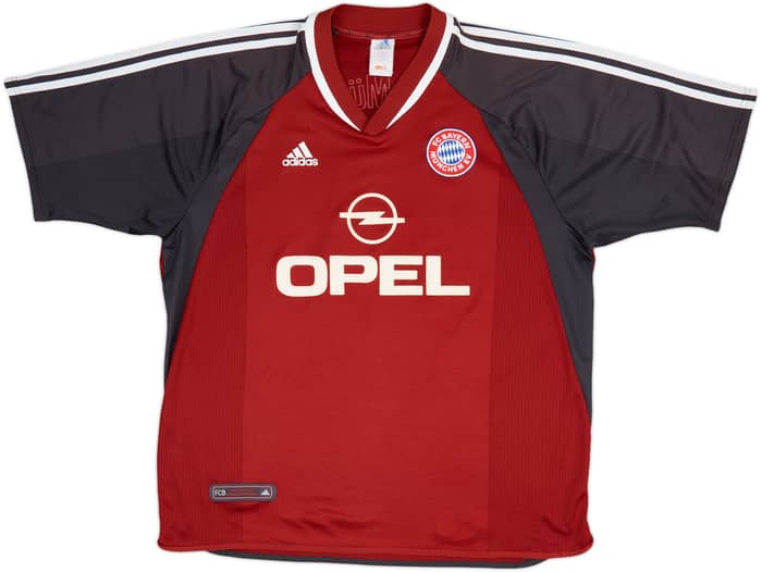2001-02 Bayern Munich Home Shirt Elber #9 - 6/10 - (XXL)