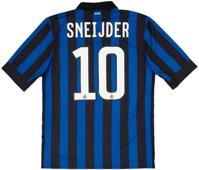 2011-12 Inter Milan Home Shirt Sneijder #10 - 7/10 - (M)
