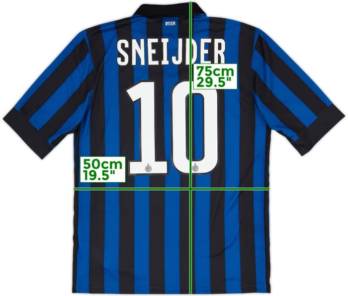 2011-12 Inter Milan Home Shirt Sneijder #10 - 7/10 - (M)