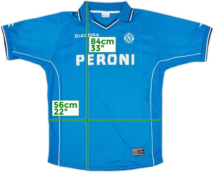 2000-01 Napoli Home Shirt - 5/10 - (XL)
