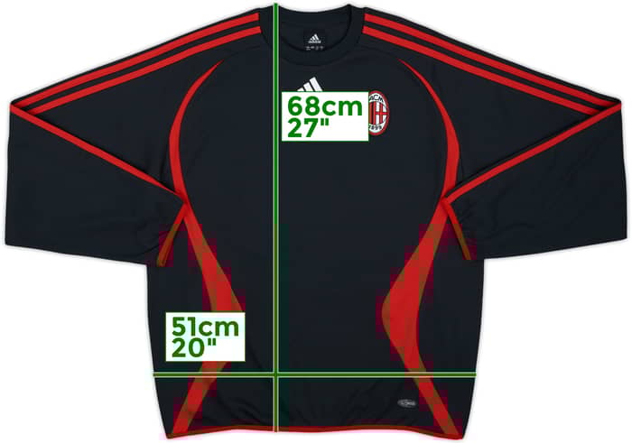 2006-07 AC Milan adidas Sweat Top - 8/10 - (M)