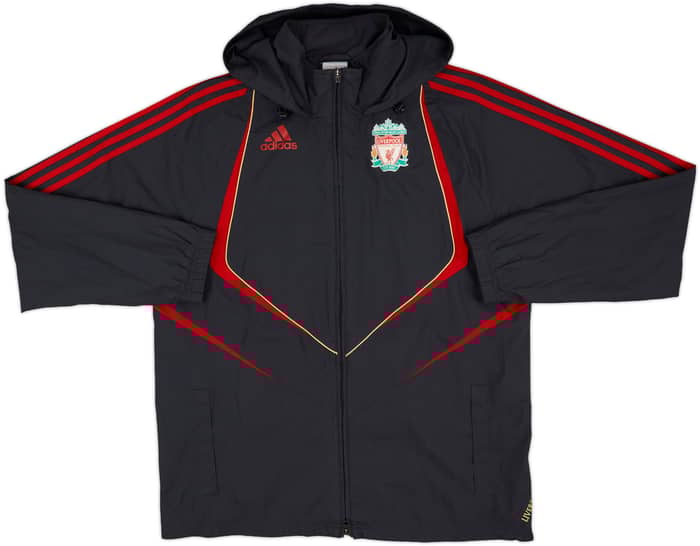 2009-10 Liverpool adidas Hooded Rain Jacket - 6/10 - (M)