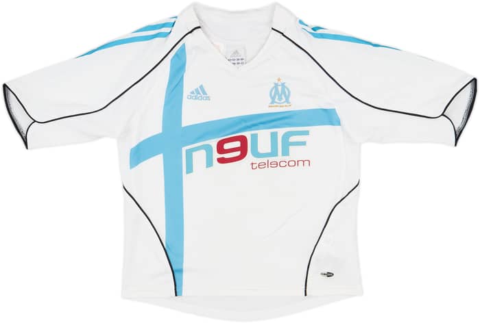 2005-06 Olympique Marseille Home Shirt - 8/10 - (M.Boys)