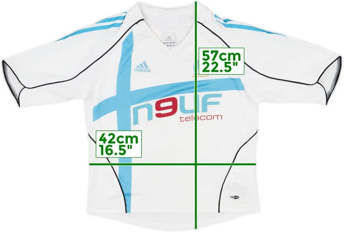 2005-06 Olympique Marseille Home Shirt - 8/10 - (M.Boys)