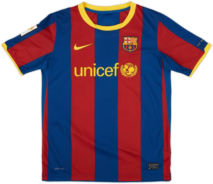 2010-11 Barcelona Home Shirt - 7/10 - (L.Boys)