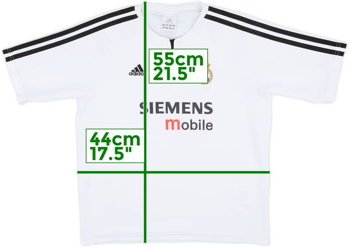 2003-04 Real Madrid Home Shirt - 8/10 - (L.Boys)