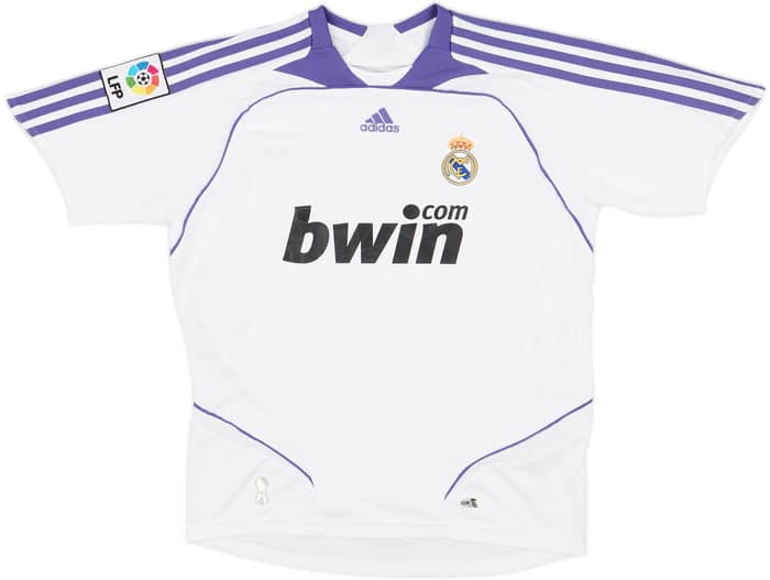 2007-08 Real Madrid Home Shirt - 10/10 - (M.Boys)