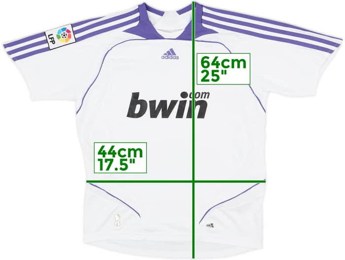 2007-08 Real Madrid Home Shirt - 10/10 - (M.Boys)