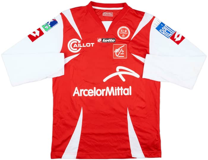 2007-08 Stade De Reims Match Issue Home L/S Shirt Taider #26