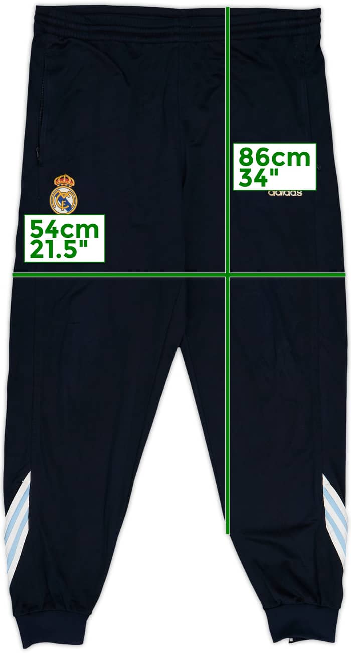 2003-04 Real Madrid adidas Track Pants/Bottoms - 6/10 - (M)