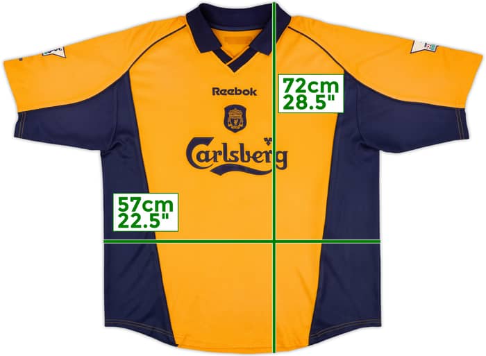 2000-02 Liverpool Away Shirt Heskey #8 - 5/10 - (XL)