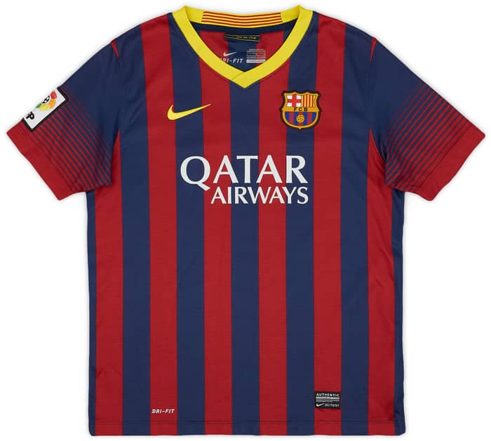 2013-14 Barcelona Home Shirt - 8/10 - (L.Boys)