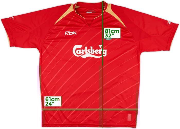 2005-06 Liverpool CL Home Shirt - 5/10 - (XL)
