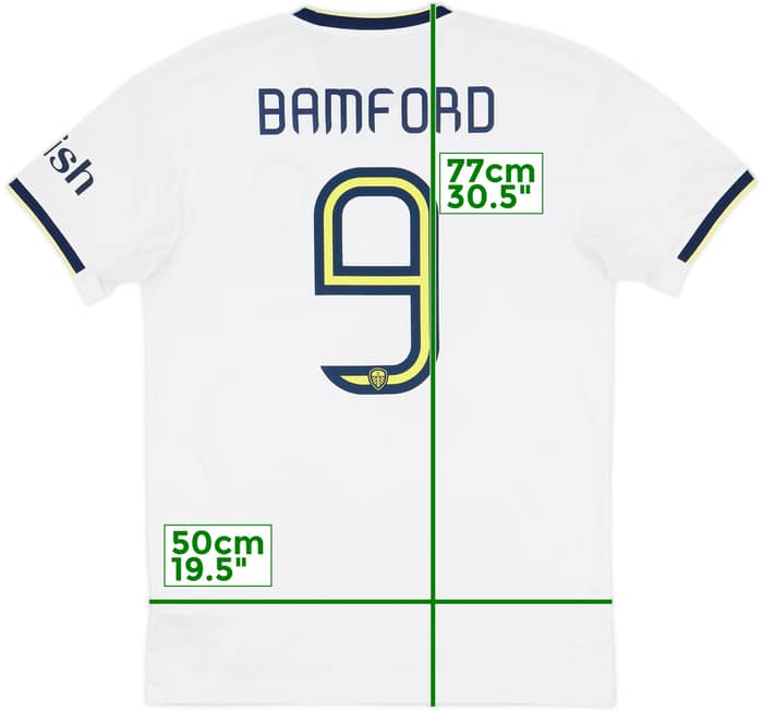 2022-23 Leeds United Home Shirt Bamford #9 - 9/10 - (M)