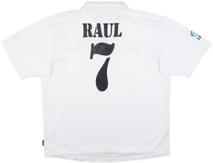 2002-03 Real Madrid Centenary Home Shirt Raul #7 - 4/10 - (XL)