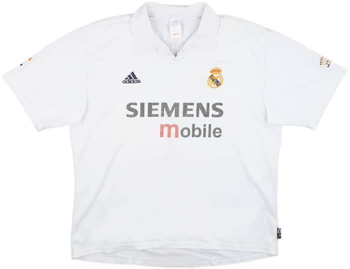 2002-03 Real Madrid Centenary Home Shirt Raul #7 - 4/10 - (XL)