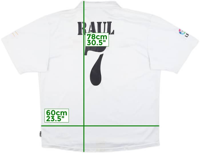 2002-03 Real Madrid Centenary Home Shirt Raul #7 - 4/10 - (XL)