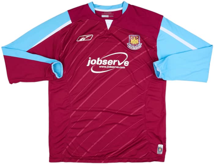 2005-07 West Ham Home L/S Shirt - 5/10 - (M)