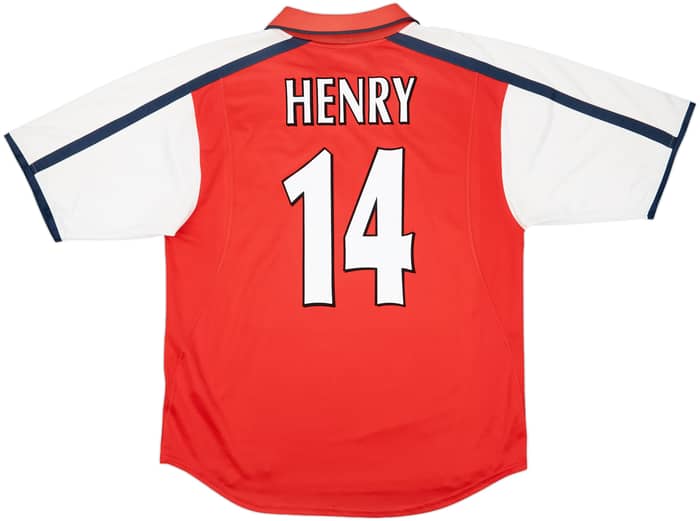 2000-02 Arsenal Home Shirt Henry #14 - 8/10 - (L)