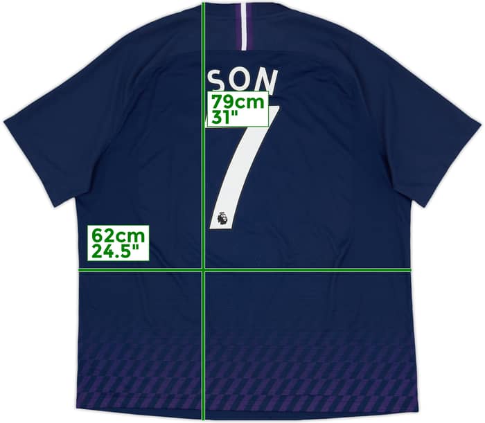 2019-20 Tottenham Authentic Away Shirt Son #7 - 6/10 - (XXL)