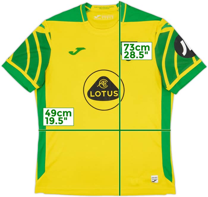 2021-22 Norwich Home Shirt - 7/10 - (L)