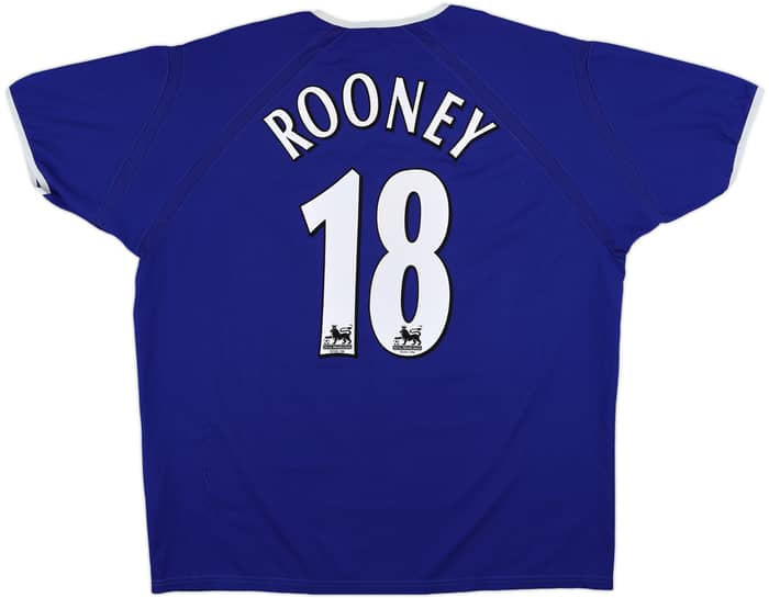 2003-04 Everton Home Shirt Rooney #18 - 8/10 - (XL)