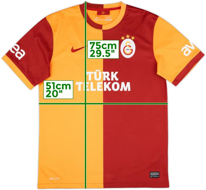 2013-14 Galatasaray Home Shirt - 7/10 - (M)