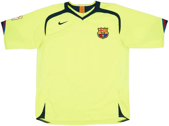 2005-06 Barcelona Away Shirt Ronaldinho #10 - 7/10 - (XL)