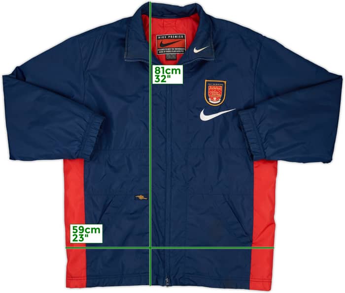 1996-98 Arsenal Nike Padded Bench Coat - 6/10 - (M)