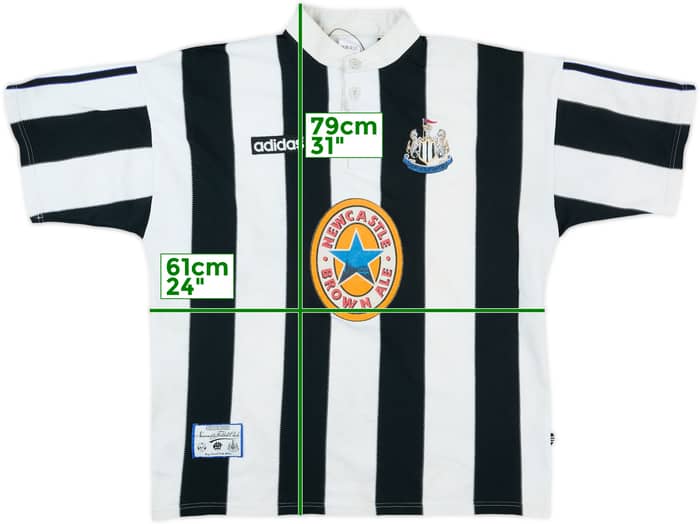 1995-97 Newcastle Home Shirt - 4/10 - (XL)