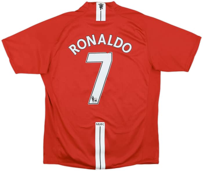 2007-09 Manchester United Home Shirt Ronaldo #7 - 7/10 - (M)