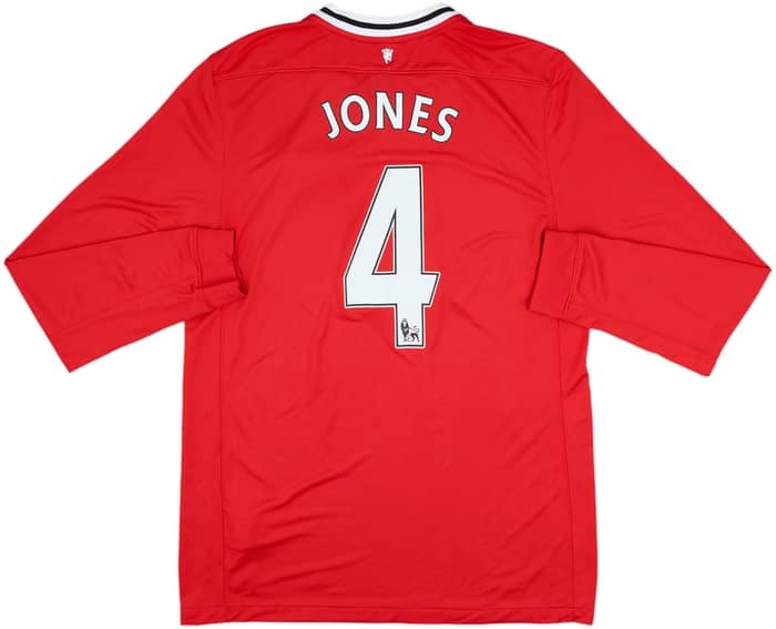2011-12 Manchester United Home L/S Shirt Jones #4 - 6/10 - (L)