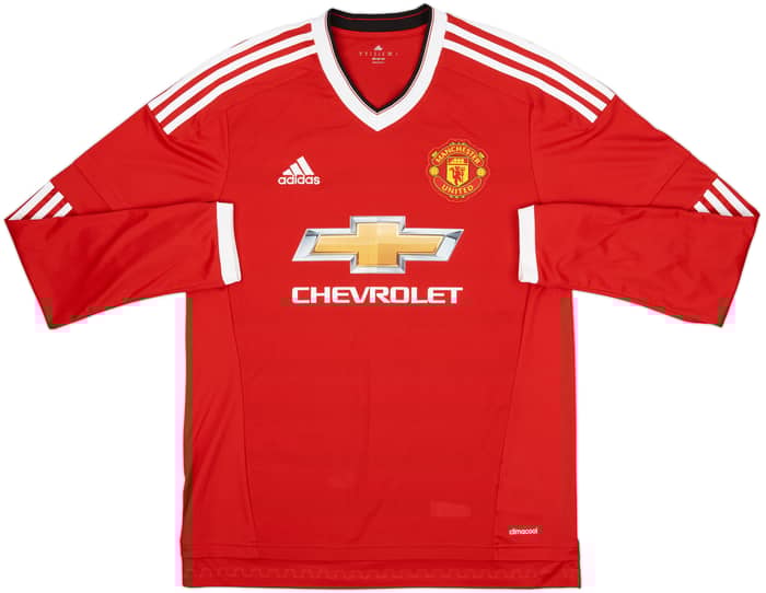 2015-16 Manchester United Home L/S Shirt Rooney #10 - 8/10 - (M)
