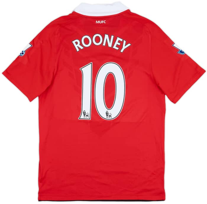 2010-11 Manchester United Home Shirt Rooney #10 - 9/10 - (M)