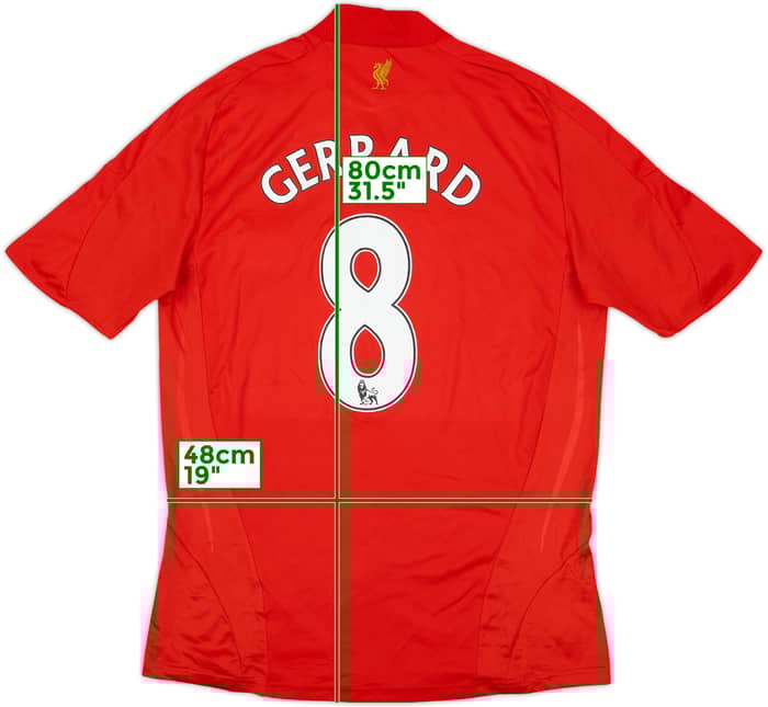 2006-08 Liverpool Home Shirt Gerrard #8 - 4/10 - (M)