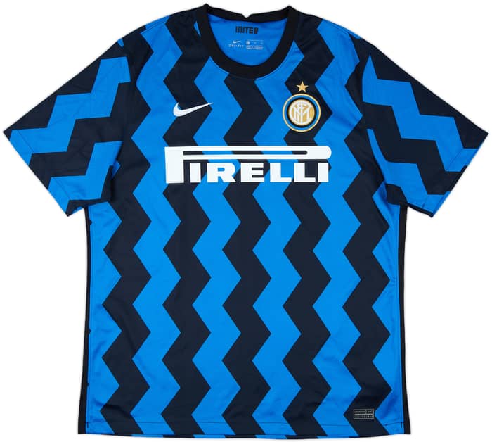 2020-21 Inter Milan Home Shirt Lukaku #9 - 9/10 - (XL)