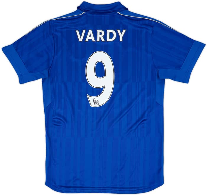 2016-17 Leicester Home Shirt Vardy #9 - 8/10 - (M)