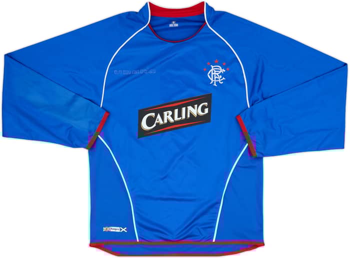 2005-06 Rangers Home L/S Shirt - 3/10 - (M)