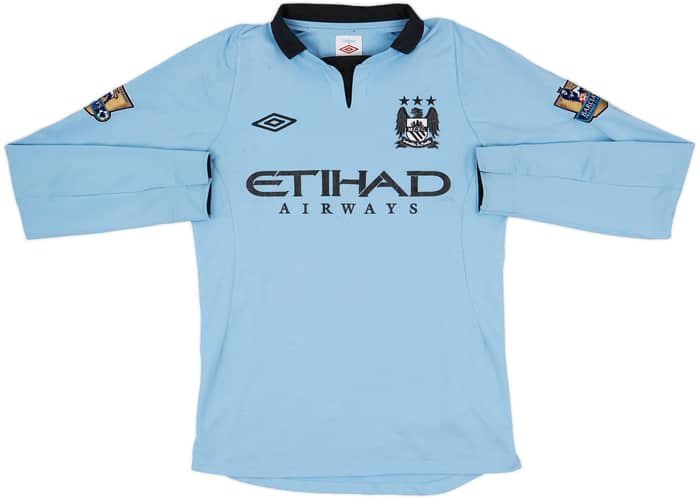 2012-13 Manchester City Home L/S Shirt Kun Aguero #16 - 5/10 - (S)