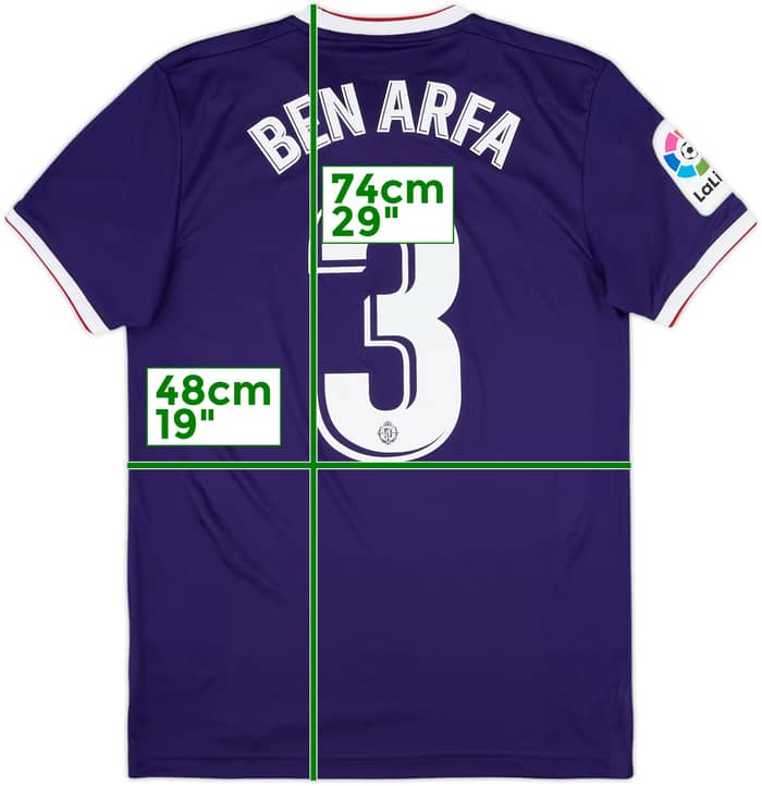 2019-20 Real Valladolid Away Shirt Ben Arfa #3 - 9/10 - (S)