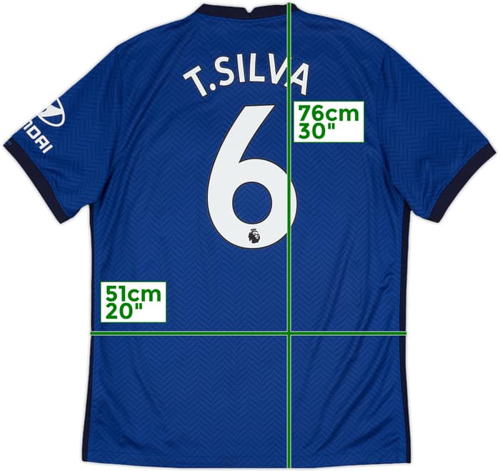 2020-21 Chelsea Home Shirt T.Silva #6 - 8/10 - (L)