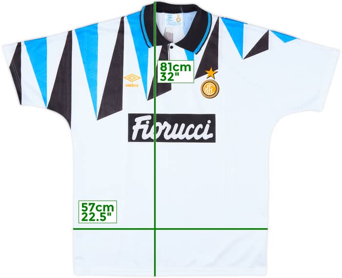 1992-93 Inter Milan Away Shirt - 10/10 - (XL)