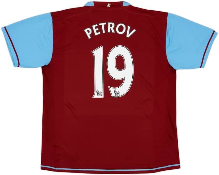 2007-08 Aston Villa Home Shirt Petrov #19 - 8/10 - (XL)