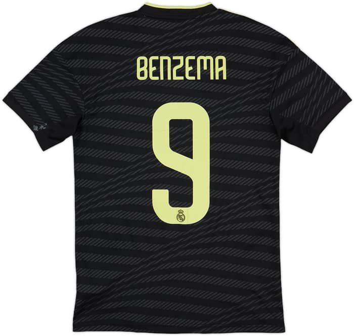 2022-23 Real Madrid Third Shirt Benzema #9 - 7/10 - (XS)